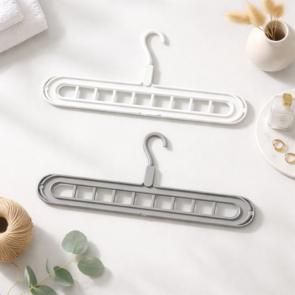 Hangerise™ — Le cintre pliable 9-en-1